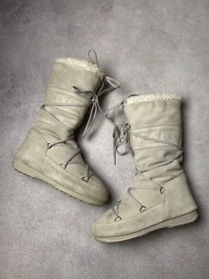 Bota alta de gamuza Tecnica Moon vintage para mujer US6,5 Foto 1 de 4