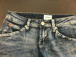 Hudson Girl's Cuffed Denim Blue Jean Shorts, Size 12 Stylist - Picture 1 of 5
