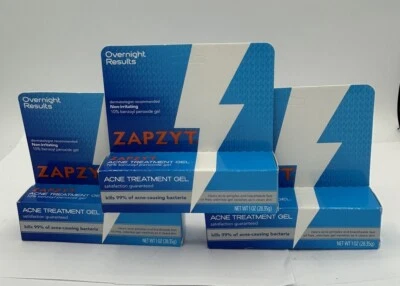 Lote De 3 Gel Tratamiento Acné ZAPZYT 10% Peróxido Benzoilo 1oz No Irritante Nuevo Foto 1 de 3