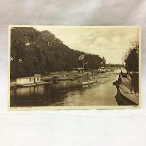 Vintage Postkarte Oxford Summer Eights Rennen Flussszene - Bild 1 von 6