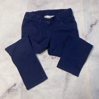 Pantalones de vestir Hanna Andersson pierna recta niñas talla 110 EE. UU. 5 azul P80 Foto 1 de 3