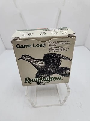 Remington Game Load 20 Gauge Shotgun Shell Empty Box Bobwhite Quail Cabin Decor - Image 1 of 4