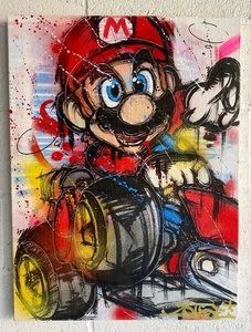 Mario Cruisin Zokoe23 Original Painting Street Art Graffiti 60x80cm Signed - Picture 1 of 5
