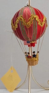 Albuquerque New Mexico Hot Air Balloon Ornament Handmade American Flag - Picture 1 of 19