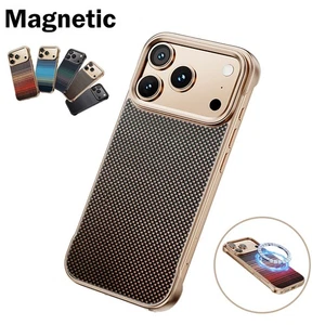 For iPhone 17 Pro Max Air 16 15 14 13 12 Magnetic Frameless Slim PC Case Cover - Picture 1 of 17