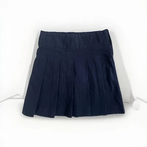 The Children’s Place Girls Size 5 Slim Navy Blue Uniform Pleated Skort - Picture 1 of 7