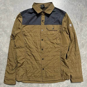 Chaqueta Camisa Kuhl The One Jac Para Hombre Pequeña Marrón Gris A Presión Frontal Aislada - Imagen 1 de 9