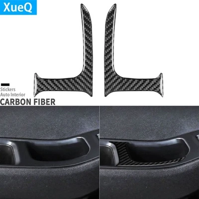 Marco de panel de almacenamiento de puerta trasera de fibra de carbono real para Chevrolet Traverse 2018-2023 Foto 1 de 4