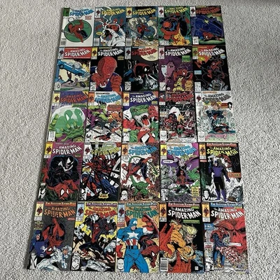Marvel Amazing Spider-Man #301-325 Todd McFarlane 1988 High Grade Venom 315 316 - Image 1 of 4