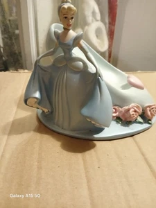 RARE Disney CINDERELLA AND Shoe Figurine - Picture 1 of 4