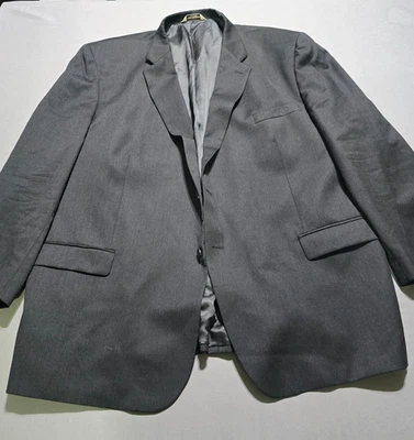 Blazer Hombre Pronto Uomo 56L Abrigo Deportivo Traje Chaqueta Lana Dos Botones Gris Foto 1 de 4