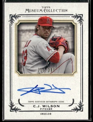 2013 Topps Museum Collection #AA-CW C.J. Wilson Archival AUTO #/399 - Image 1 of 2