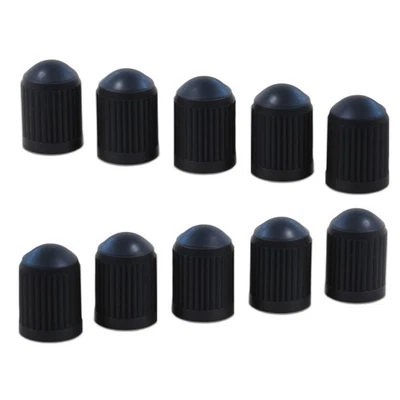 Dust Cover Black New 100PCS Plastic Car Tire Rim Valve Stems Wheel Tyre Air Caps Foto 1 de 4