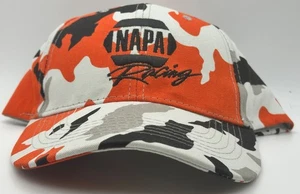 Gorra de béisbol Team NAPA Auto Racing camuflada gris/naranja correa ajustable talla única - Imagen 1 de 4