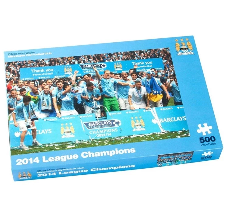 PAUL LAMOND GAMES Manchester City 2011 FA-Cup-Sieger - 500-teiliges Puzzle - brandneu versiegelt