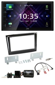 JVC DAB 2DIN Lenkrad Bluetooth USB Autoradio für Fiat Doblo VDO ab 2015 piano - Bild 1 von 11