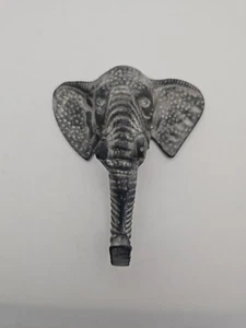 Elephant Head Single Wall Hook/Hanger Animal Shaped Coat Hat Hook - Picture 1 of 4