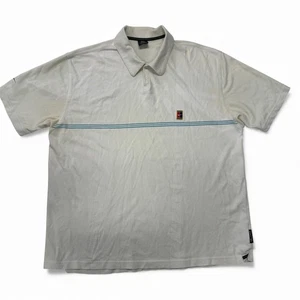 Polo Tennis Nike Vintage Uomo XL Challenge Court Agassi anni 90 *Macchie* - Foto 1 di 16