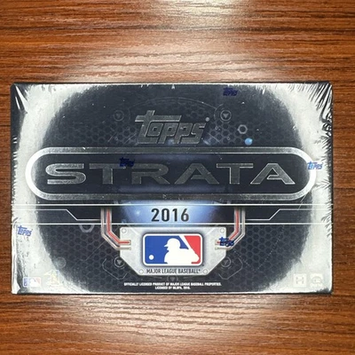 2016 TOPPS STRATA BASEBALL Sealed HOBBY Box TROUT GRIFFEY ICHIRO HANK RICKEY !!! - Image 1 of 4