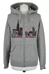 Nike grauer Hoodie Größe S Damen Full Zip Marathon San Francisco 11 Langarm - Bild 1 von 8