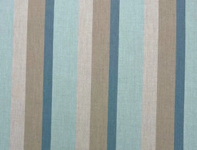 SUNBRELLA 58039 GATEWAY MIST BLUE STRIPE OUTDOOR FURNITURE FABRIC BY YARD 54"W - Image 1 of 4