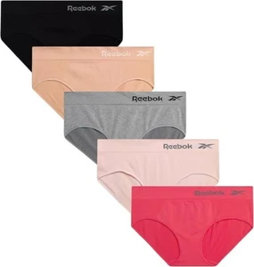 Reebok Mutandine Donna - Confezione da 5 Hipster Senza Etichetta Elasticizzate Morbide Senza Cuciture (S-XL) - Foto 1 di 4