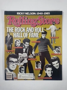 Rickey Nelson Tribute Rock Roll Hall Fame Vtg Rolling Stone Magazine Feb 13 1986 - Picture 1 of 1