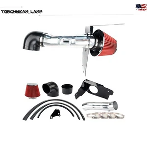 Kit de admisión de carreras de aire frío para Ford Mustang GT 2005-2009 4,6 L V8 + filtro rojo - Imagen 1 de 11