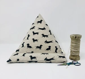 Sausage Dog iPad Beanbag, Handmade Tablet Bean Bag, Tech Stand, Gift for Her - Picture 1 of 8