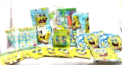 2001-2008  VTG Designware Sponge Bob Square Pants Party Supplies Lot of 20 packs - Image 1 of 4