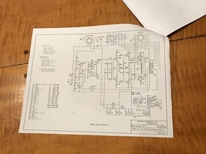 McINTOSH audio Power Amplifier MC-60 Manual wiring Schematic Type A-121 60 Watt - Picture 1 of 12