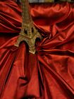 Red Foil Metalli Spandex Fabric By The Yard Red Metallic Stretch Fabric 