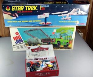 Lot of Vintage Toys Arco, Mattel Big Jim Jungle Truck Remco Star Trek Enterprise