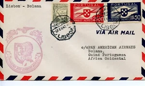 PORTUGAL PAN-AM LISBON - POLOMA 1947 FDC1911 - Picture 1 of 1