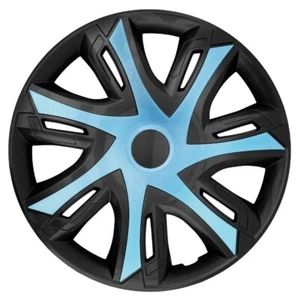 Cubiertas de rueda 4x15" para KIA Ceed - Color negro/azul 15" - Imagen 1 de 5