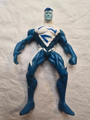 蓝色超人蓝白套装DC漫画5英寸可动人偶塑料VNTG1998玩具 — 第 1/4 张图片