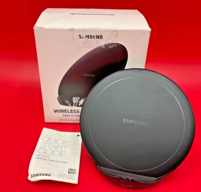 Samsung Qi Fast Charge Wireless Charging Stand 2019 black EP-N5105TBEWMT - Image 1 of 4