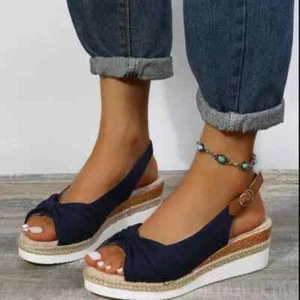 Women Wedges Sandals 2025 New Summer Fashion Women High Quality Platform Sandals - Picture 1 of 27