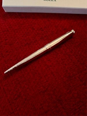 ROLEX MONTBLANC CARTIER PATEK NEW Rolex VTG Style Palladium-Finish Ballpoint Pen | VIP Ad Gift, Refillable
