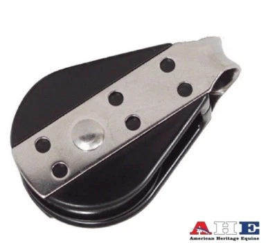 (AHE) AMERICAN HERITAGE EQUINE Jerkline Pulley 2" Nylon Smooth Action Use With 1/2" Jerkline New