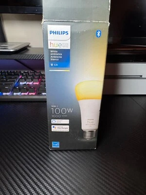 Philips Hue White BLANCO 100W A21 LED Smart Bulb Bluetooth Mislabeled - Image 1 of 3