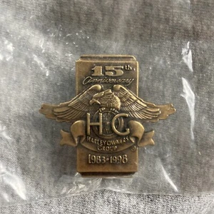 Harley Davidson Owners Group 15th Anniversary HOG Pin 1983 - 1998 Eagle Vintage - Picture 1 of 5