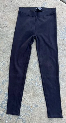 Leggings negros de gamuza sintética suaves VINCE para niñas usados en excelente estado diseñador boutique grandes L 8 9 10 Foto 1 de 4