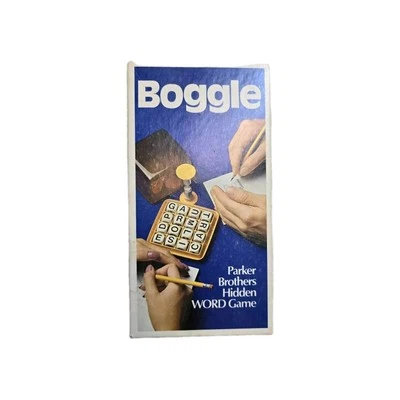 Vintage Boggle Parker Brothers Hidden Word Board Game Sand Shaker Family Fun - Image 1 of 3