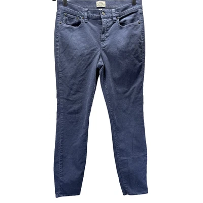 J. Pantalones de pana Crew Toothpick para mujer talla 28 azul liso piernas ajustadas bolsillos Foto 1 de 4