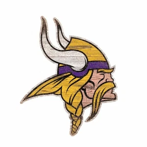Letrero recortado con logotipo envejecido de Minnesota Vikings 8" - Imagen 1 de 1