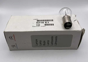 Brake Light Bulb 12v P21/4w - Pk10 Citroen / Peugeot, Nissan 6216-E1 / 6216E1 - Picture 1 of 2