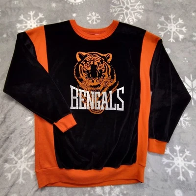 Camisa De Colección Años 80 Cincinnati Bengals Terciopelo Manga Larga Adulto Hombre Grande Rara EE. UU.  Foto 1 de 4