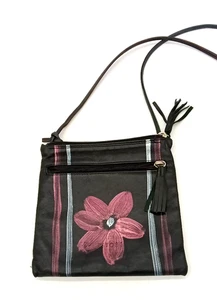 Borsa a tracolla Astore Italy piccola in pelle floreale dipinta a mano - Foto 1 di 7