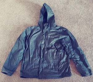 Columbia Rain Jacket Mens L Forest Green OMNI-TECH Performance Lightweight - Picture 1 of 6